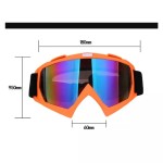 Ochelari unisex ski, snowboard si multe alte sporturi, rama portocalie - lentila multicolora, O1PM